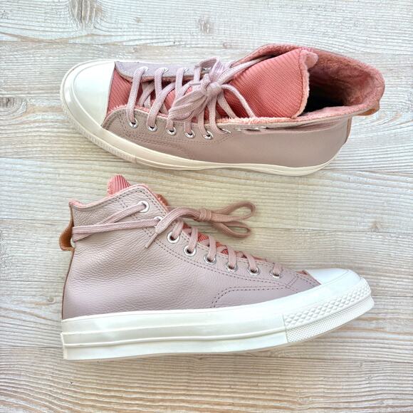 Converse‎ Chuck 70 Counter Climate Leather High Sneakers | Stone Mauve M 7 W 9 - Picture 1 of 8